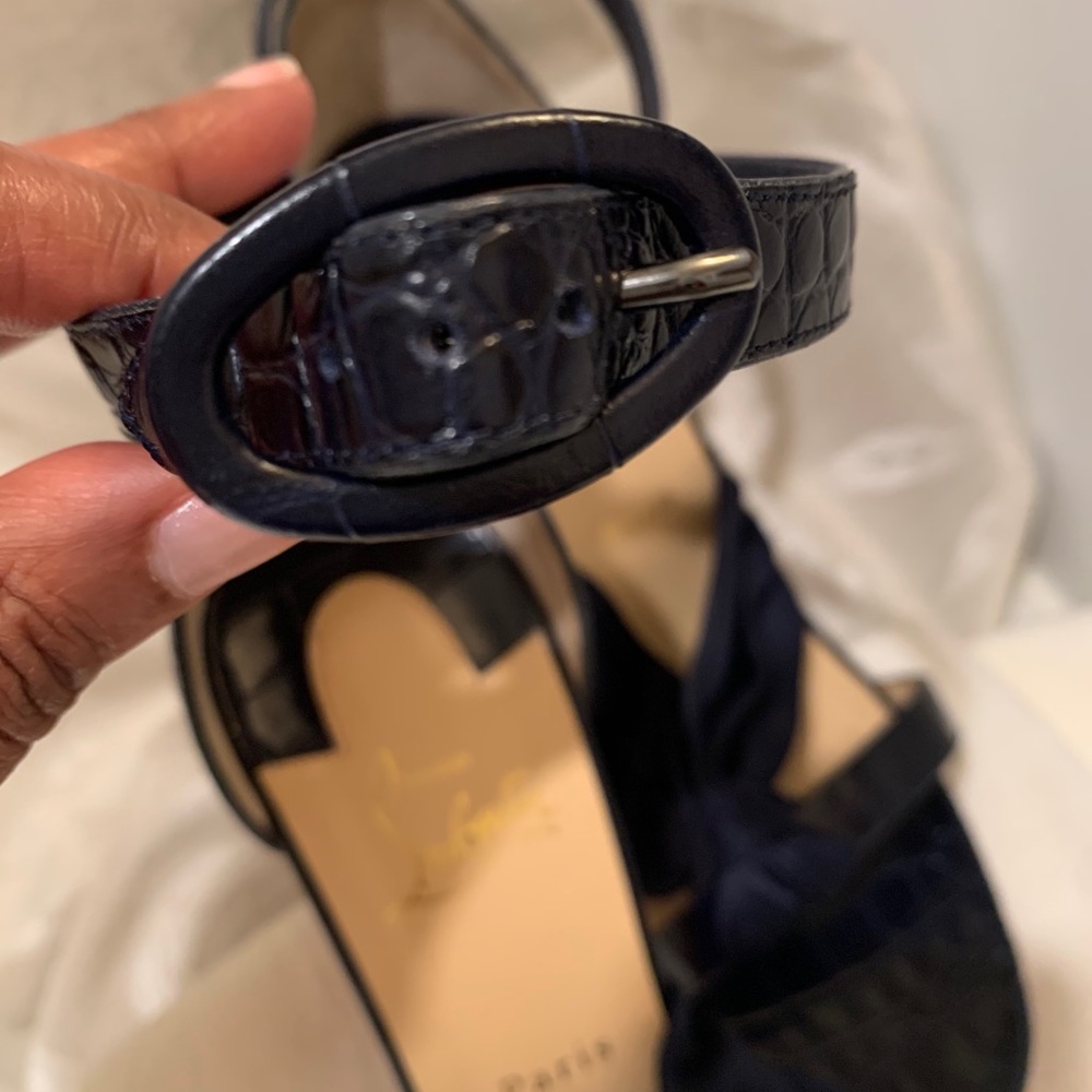Christian Louboutin navy blue - Picture 4 of 16